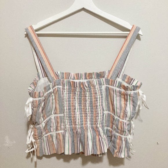 SOLUDOS 100% Cotton Ruffle Ribbon Tank Top - Picture 3 of 4